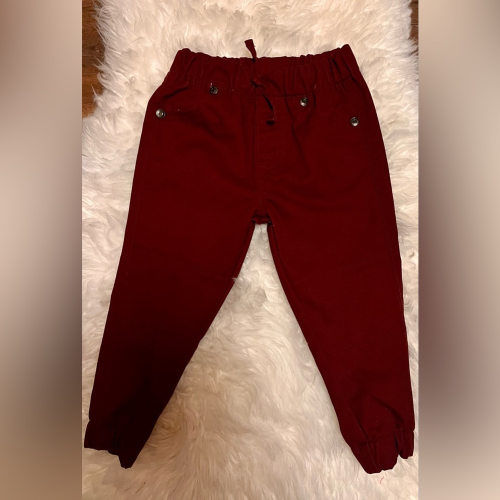 Beverly Hills Polo Club Burgundy Athletic Joggers